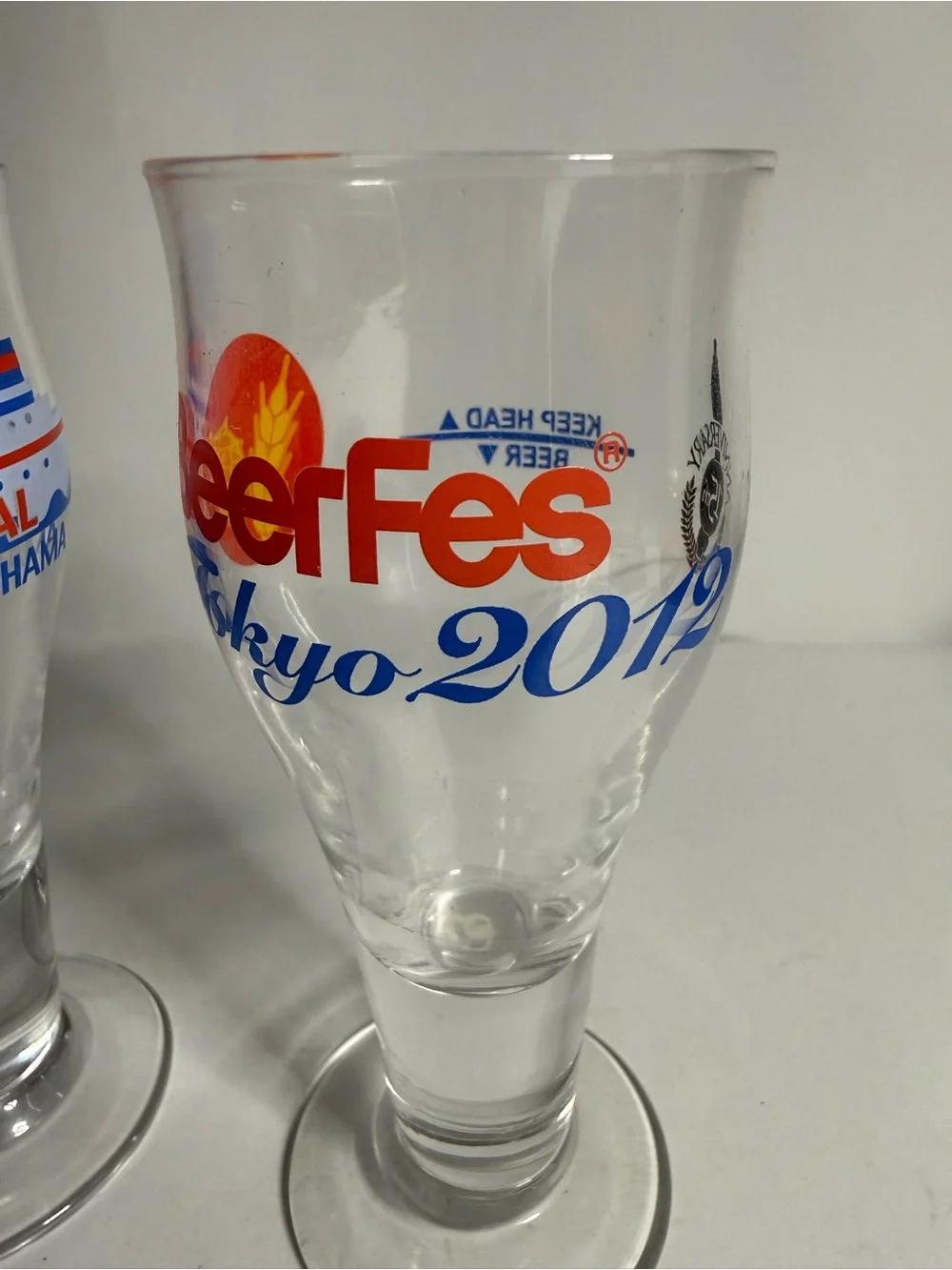 Tokyo Japan Beer Fes Festival Tasting Glasses Osaka Set Of 3